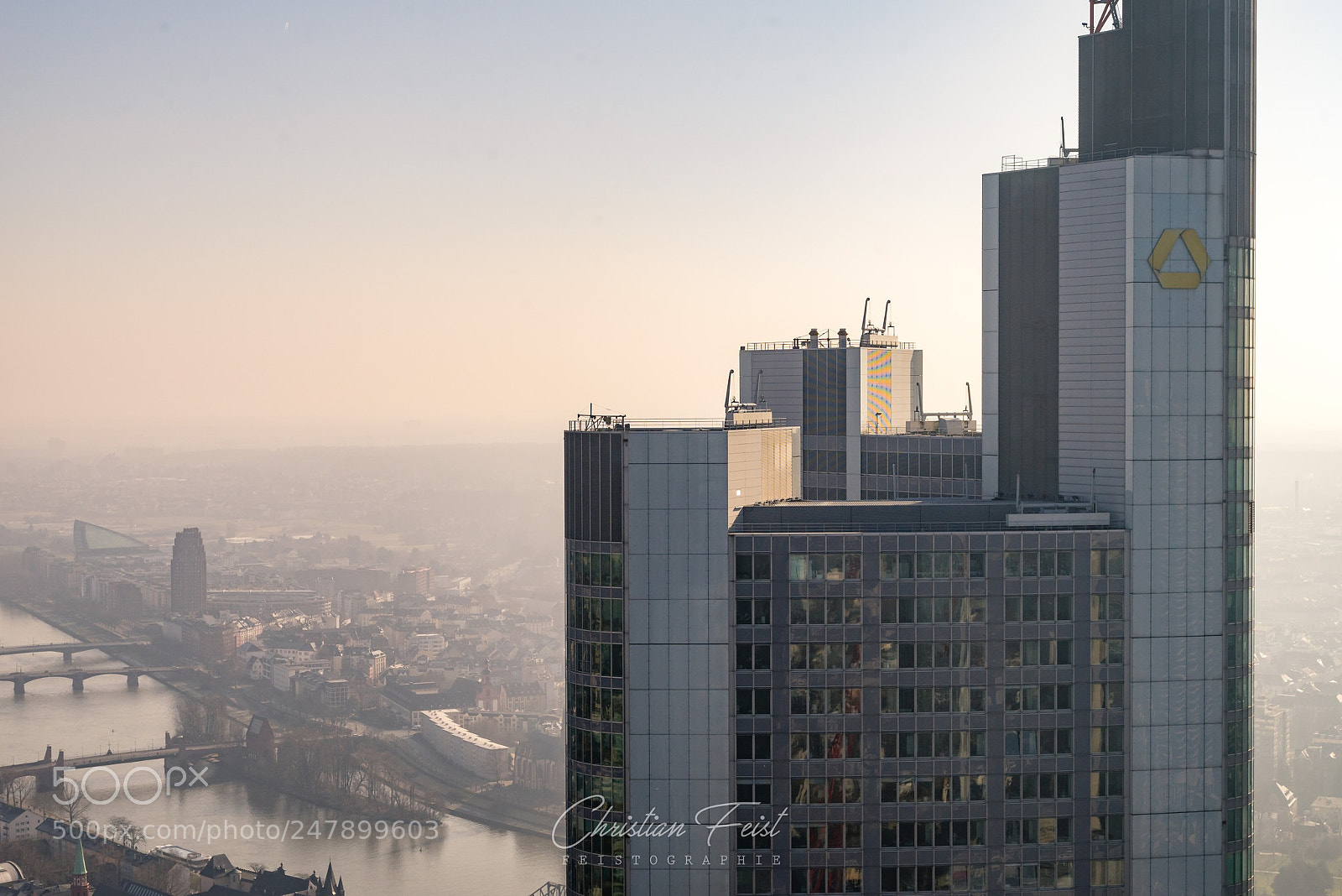 Sony a7 sample photo. Skyline of frankfurt photography