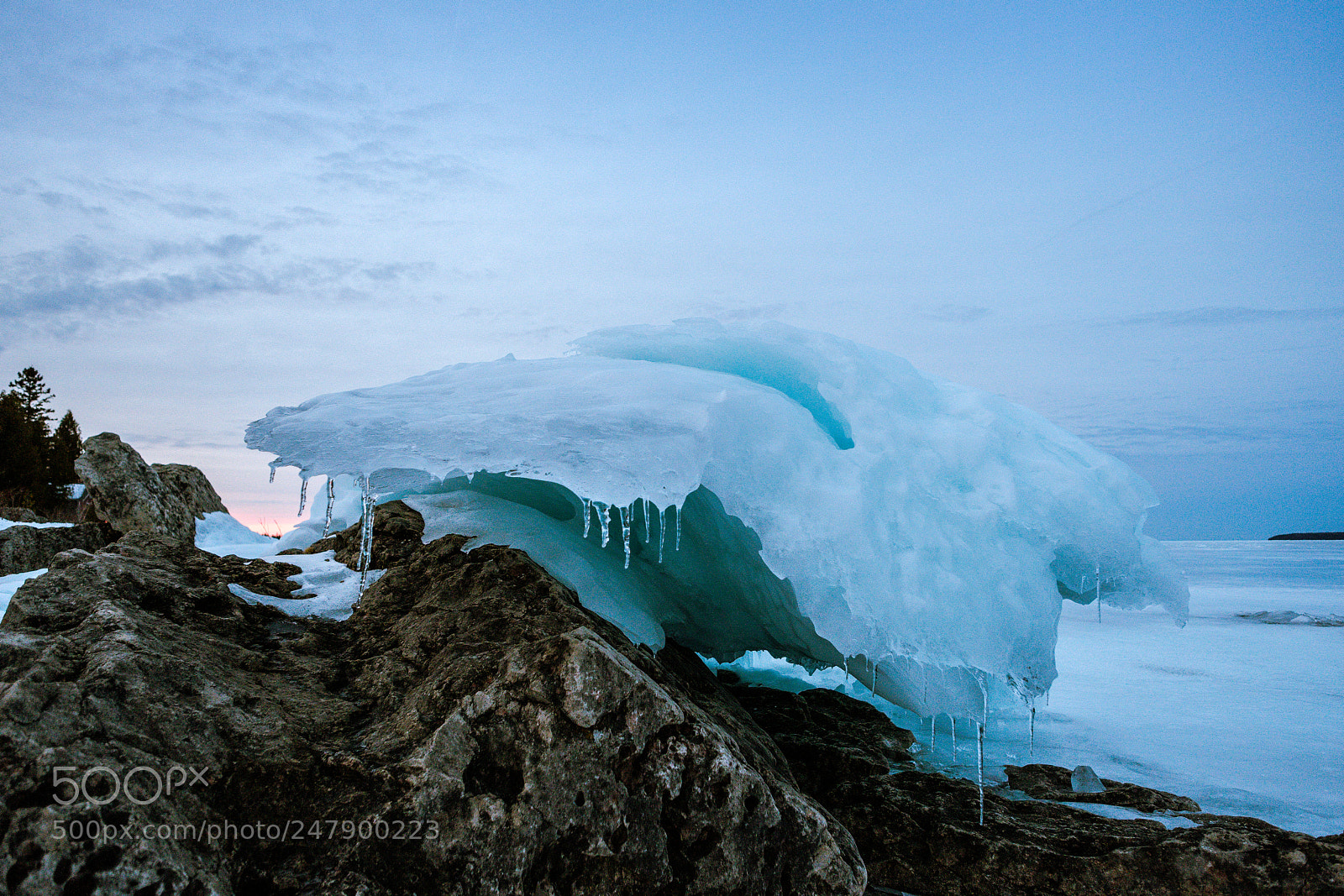 Fujifilm X-T2 sample photo. Ice at the sunset photography