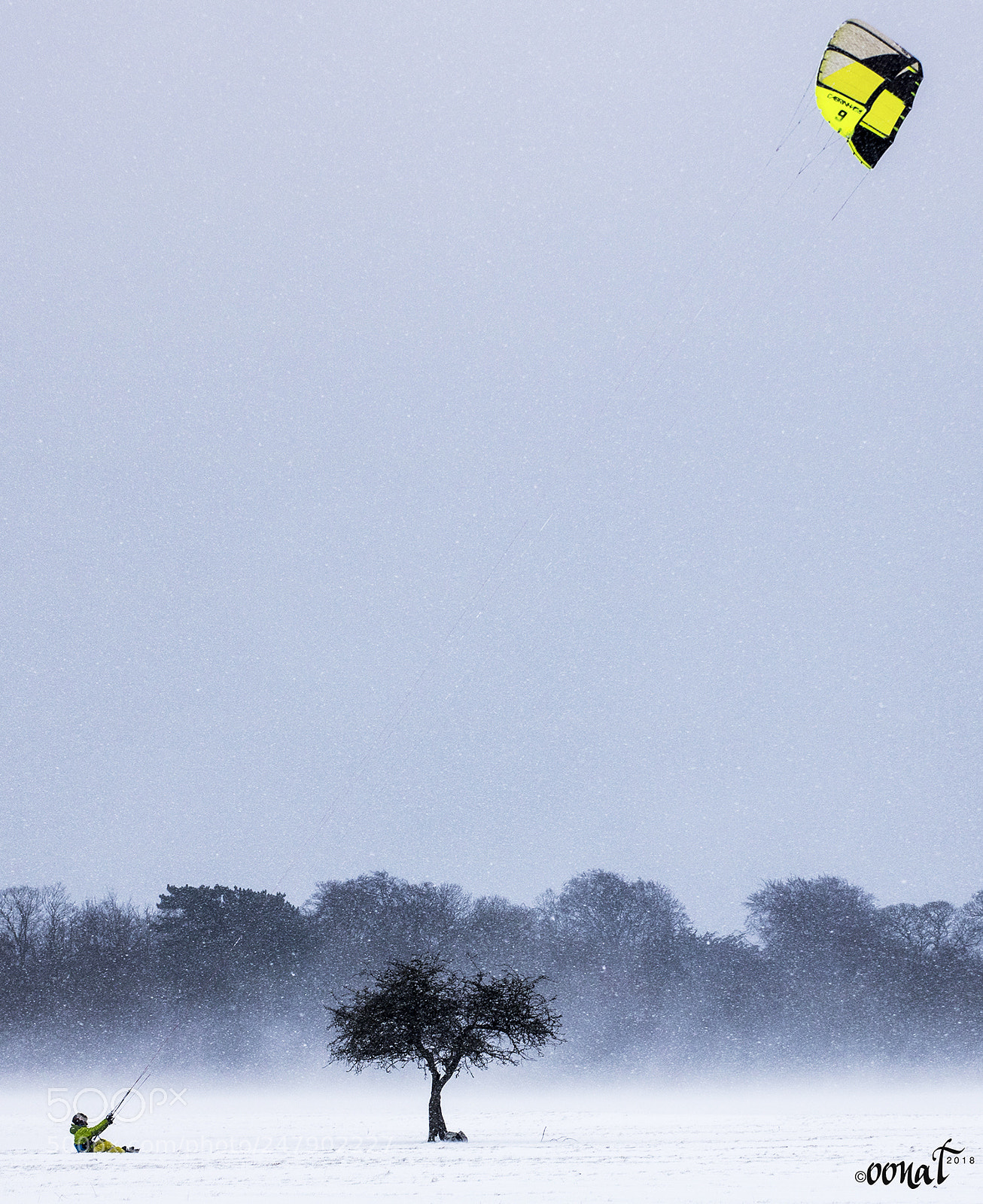 Canon EOS 750D (EOS Rebel T6i / EOS Kiss X8i) sample photo. Winter kiting photography