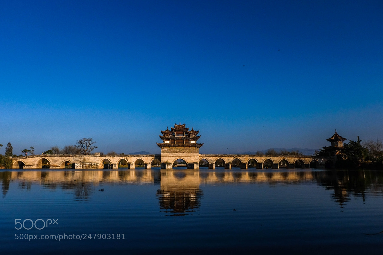 Fujifilm X-E2 sample photo. 建水17孔桥（the 17 hole bridge） photography