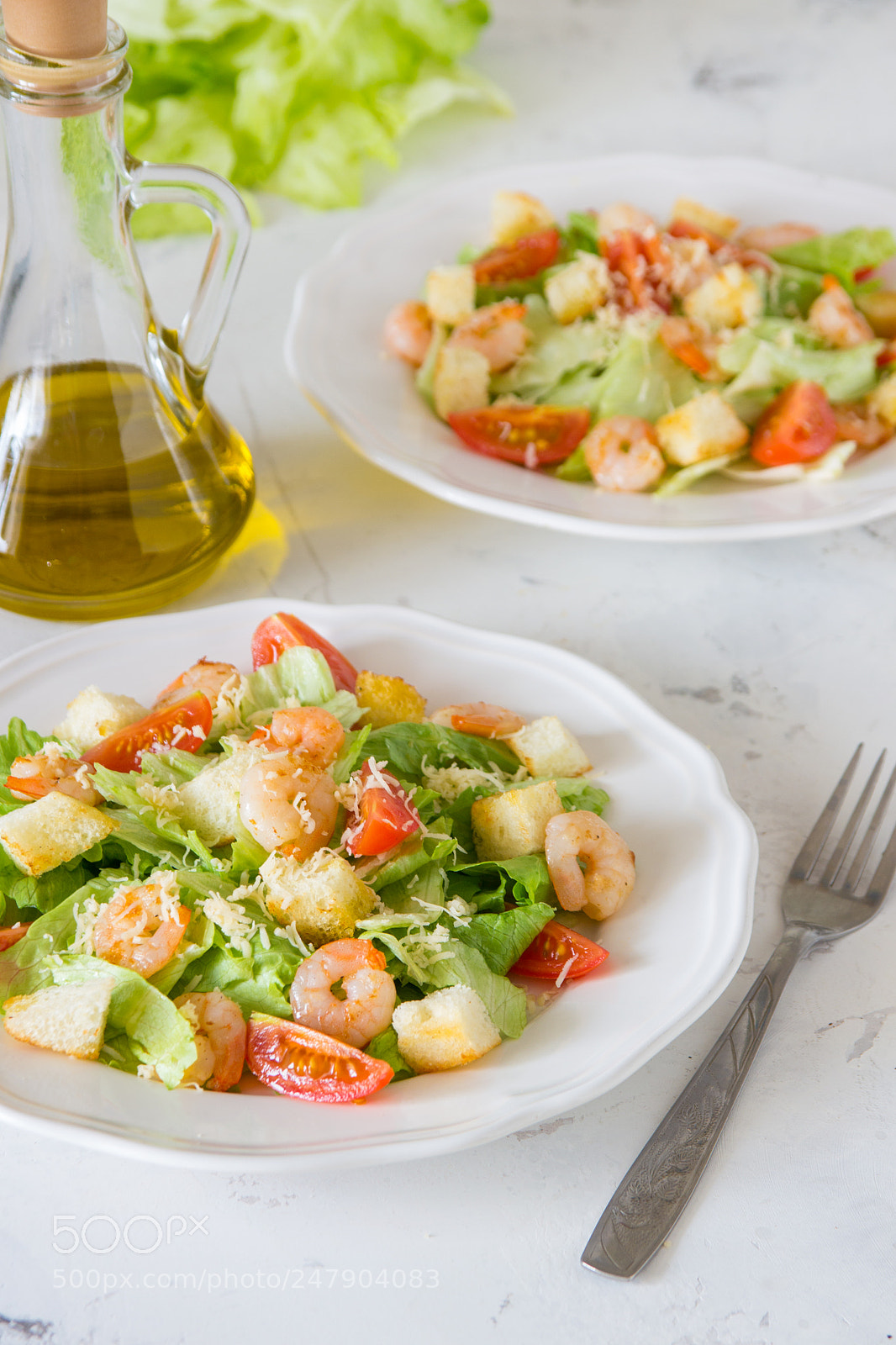 Canon EOS 600D (Rebel EOS T3i / EOS Kiss X5) sample photo. Caesar salad with shrimps photography