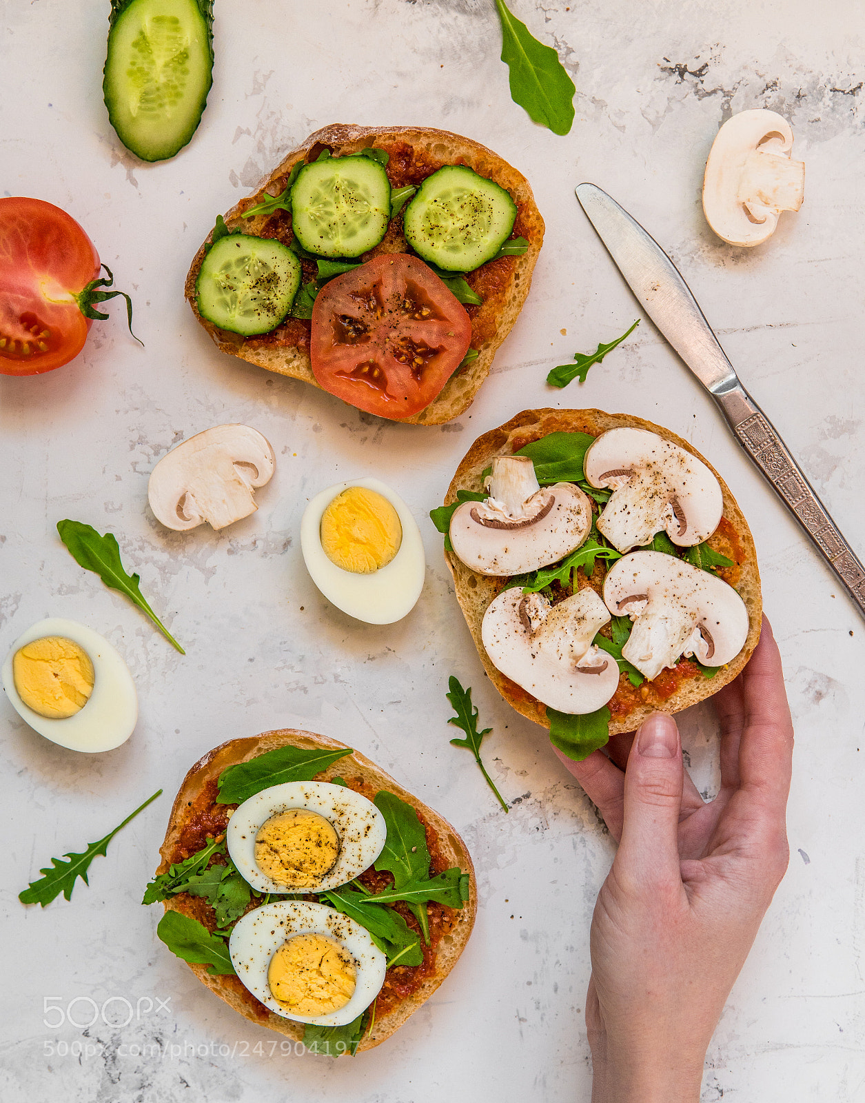 Sony a6500 sample photo. Sandwiches for breakfast. ciabatta photography
