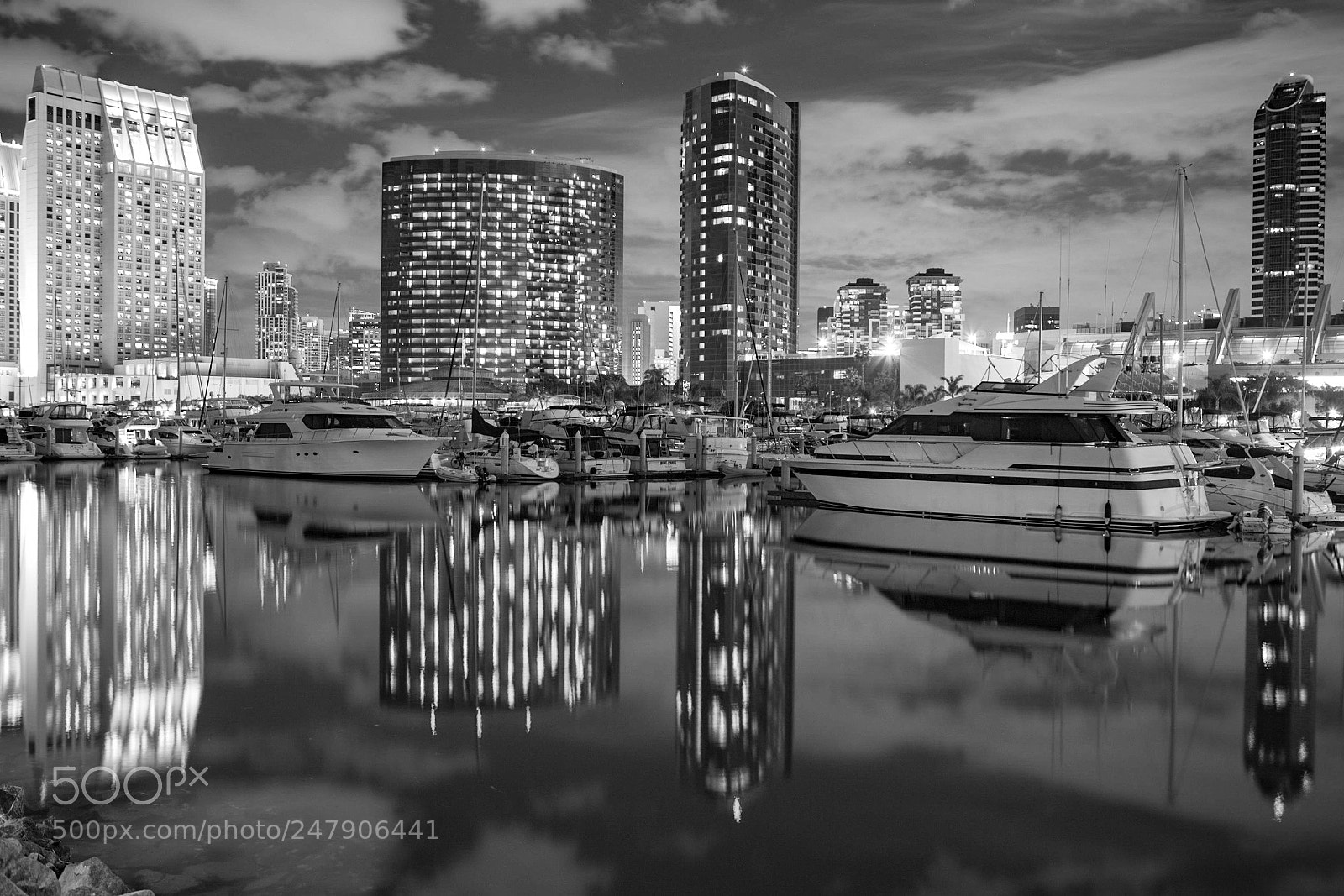 Canon EOS-1D X sample photo. Night, san diego port photography