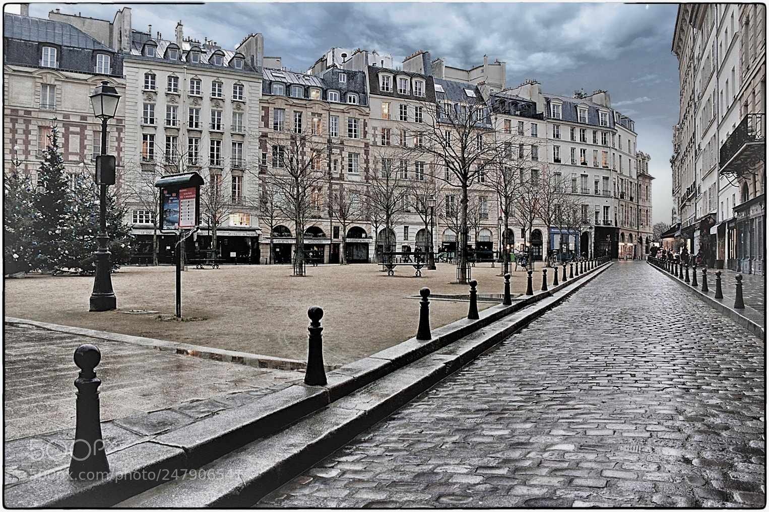 Nikon D7100 sample photo. Paris place dauphine photography