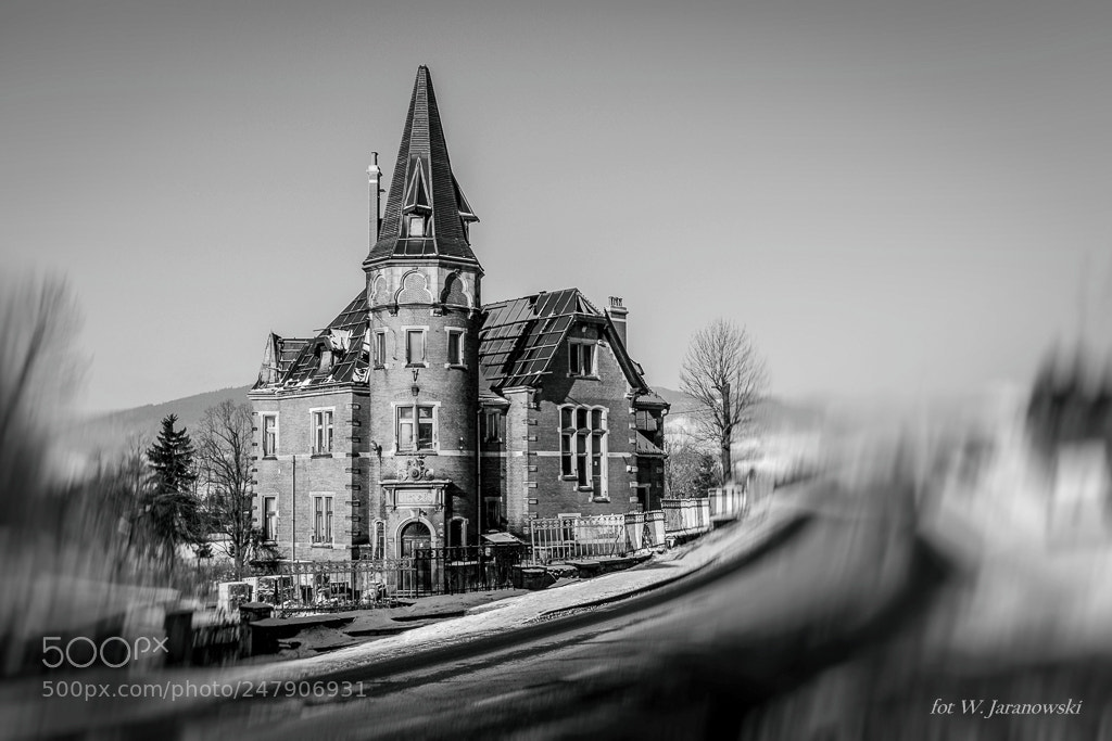 Fujifilm X100T sample photo. Neglected palace głuszyca photography