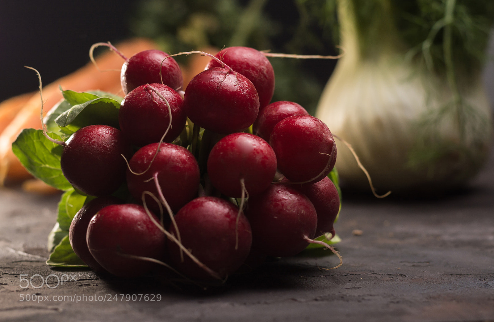 Nikon D7100 sample photo. Rustic set of radishes photography