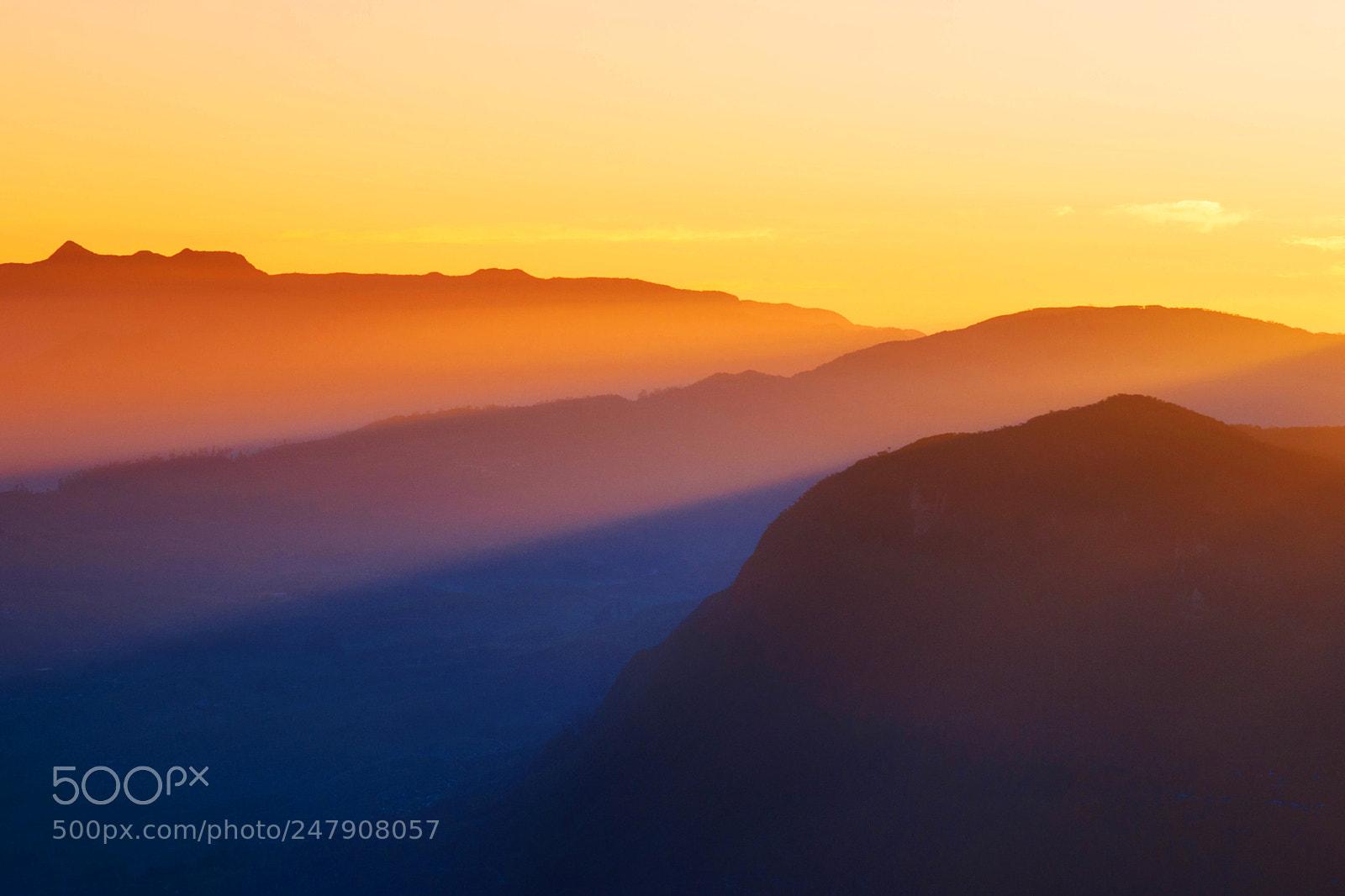 Sony Alpha DSLR-A900 sample photo. Sunrise at adam's peak photography
