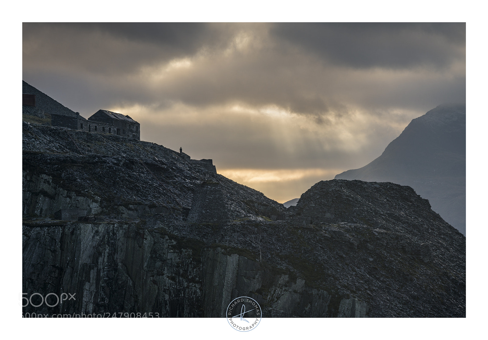 Sony a7R II sample photo. Dinorwic quarry - january photography