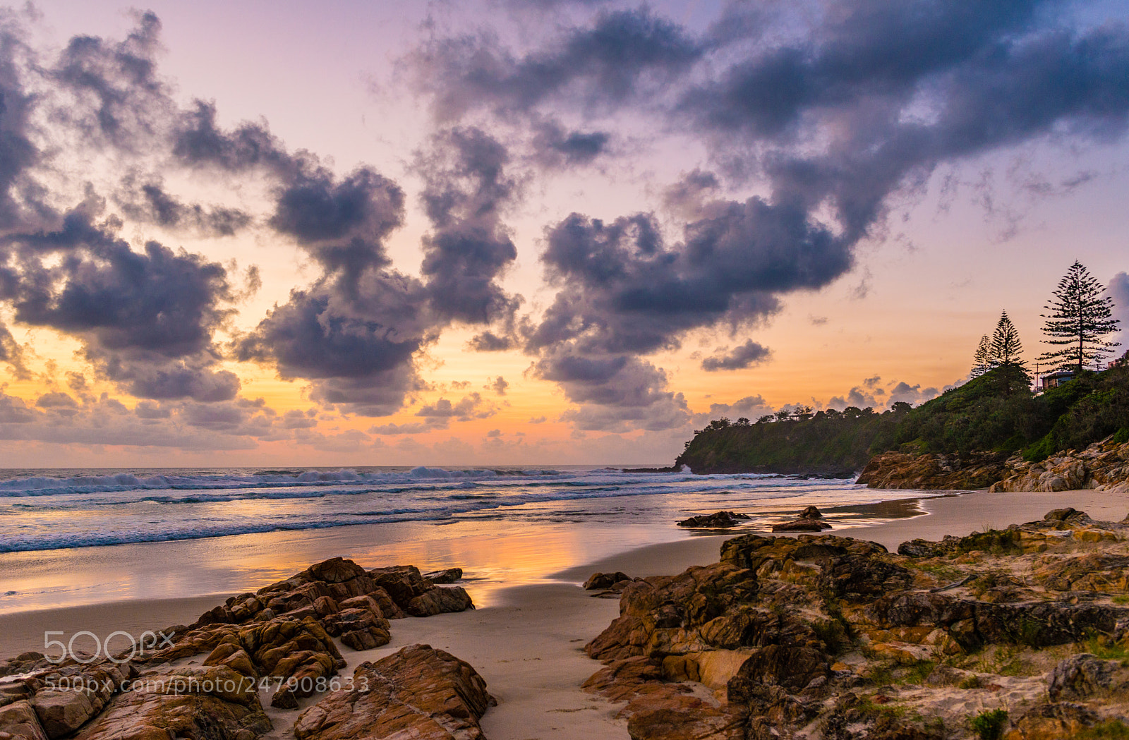 Nikon D610 sample photo. Coolum sunrise photography