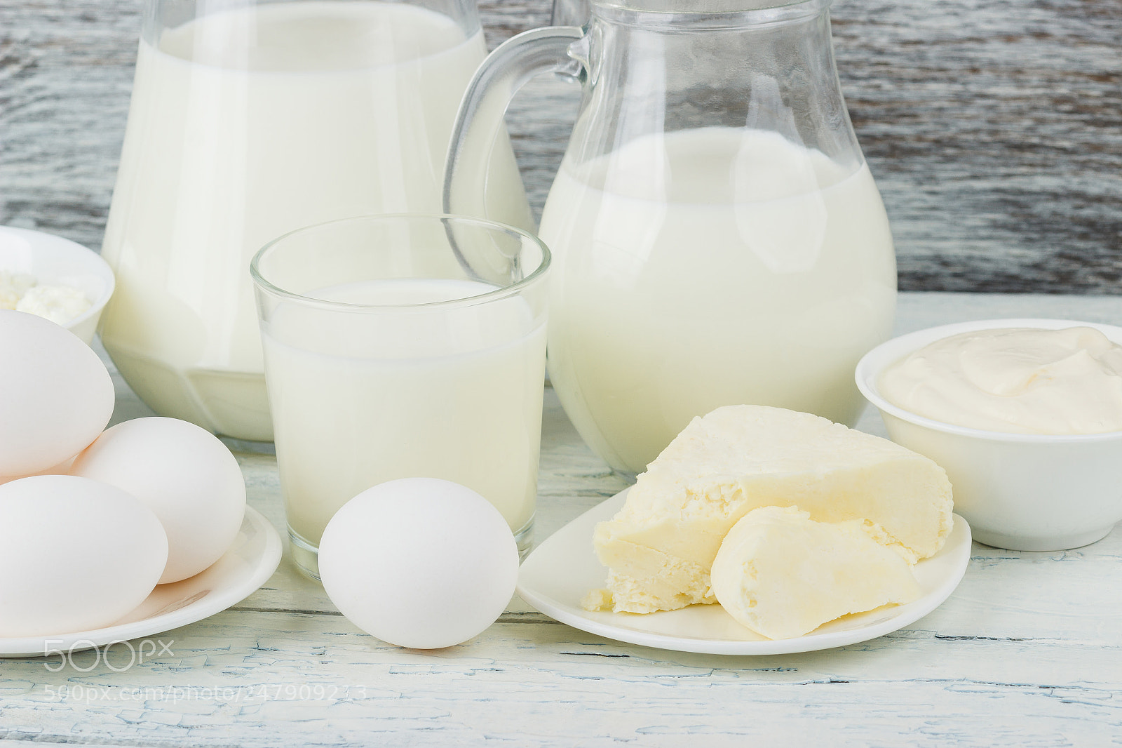 Canon EOS 600D (Rebel EOS T3i / EOS Kiss X5) sample photo. Different dairy products, white photography
