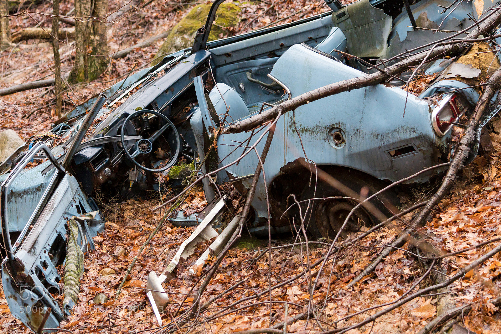 Nikon D500 sample photo. A scrapped car in photography