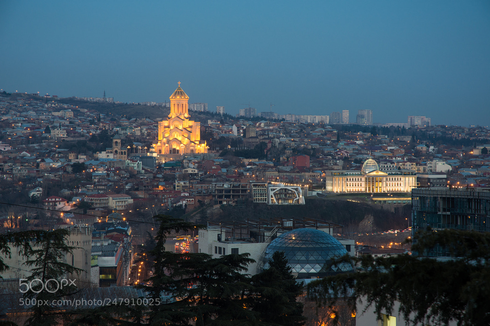 Nikon D7200 sample photo. Tbilisi by night photography