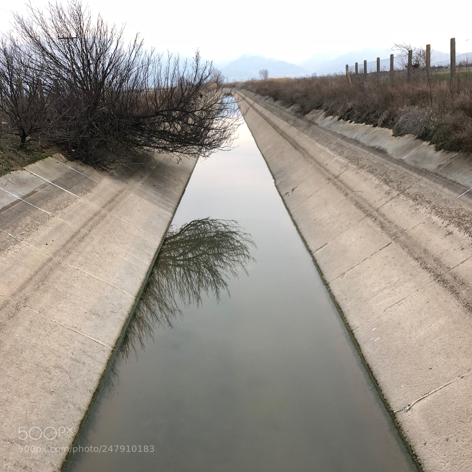 Apple iPhone 8 sample photo. Irrigation canal photography
