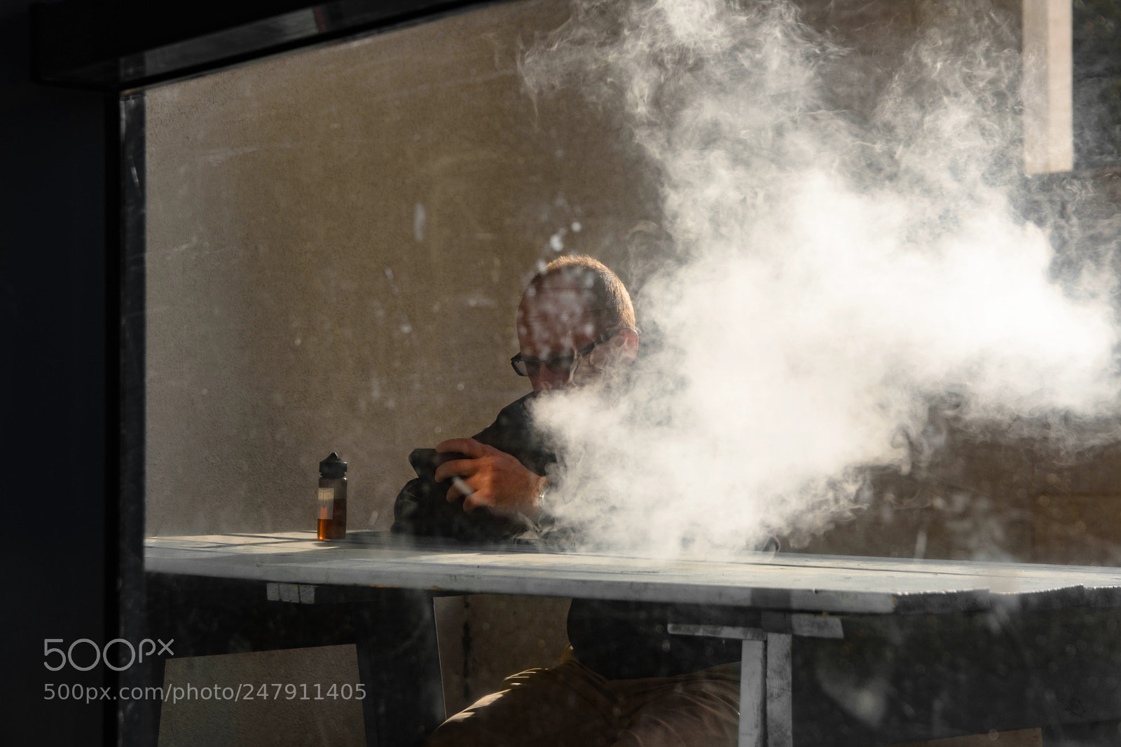 Nikon D7200 sample photo. Smoking man photography