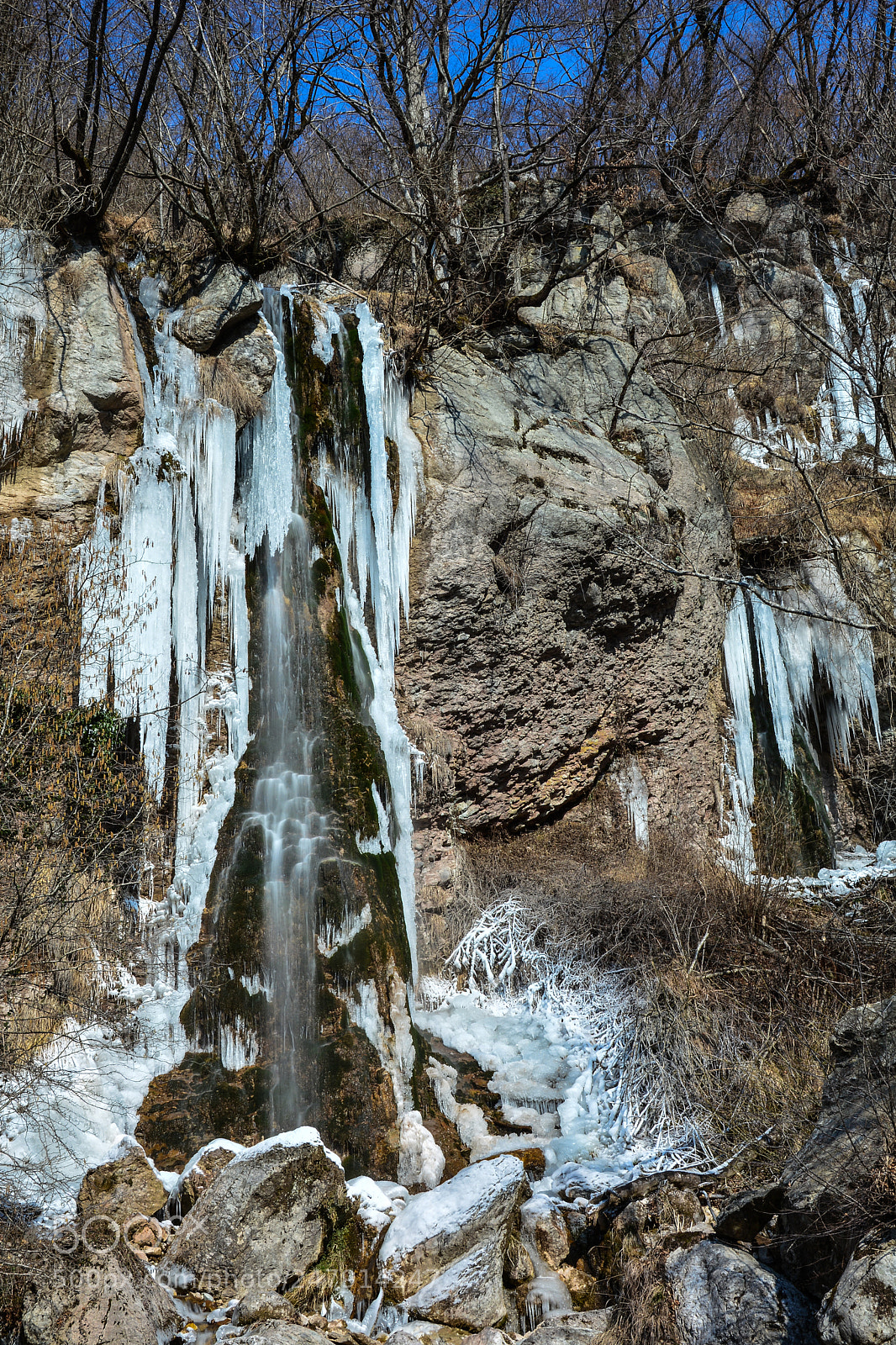 Nikon D7100 sample photo. Frozen waterfall supot photography