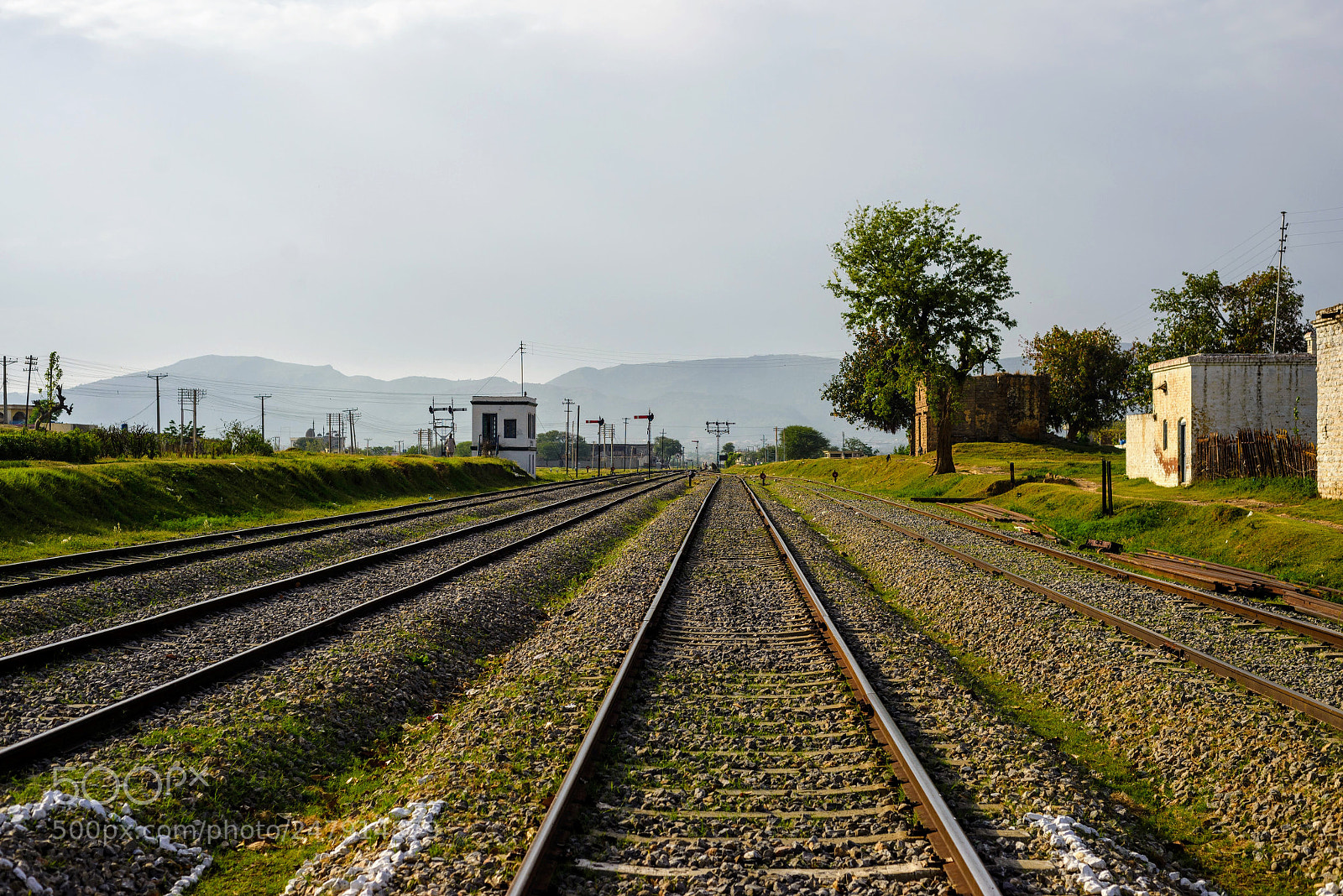 Nikon D610 sample photo. Golra station railway track photography