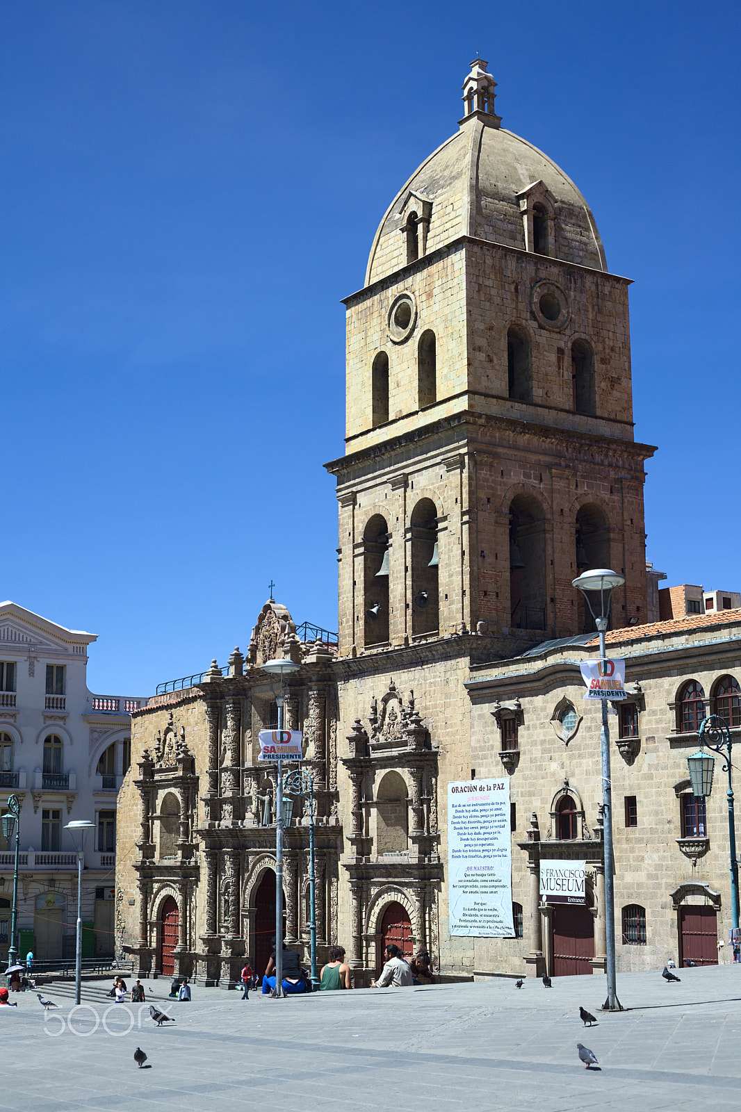 Canon EF 50mm F1.8 II sample photo. Basilica of san francisco in la paz, bolivia photography