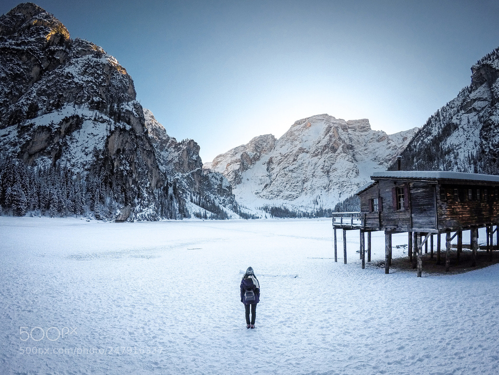 GoPro Hero5 Black sample photo. Frozen braies photography