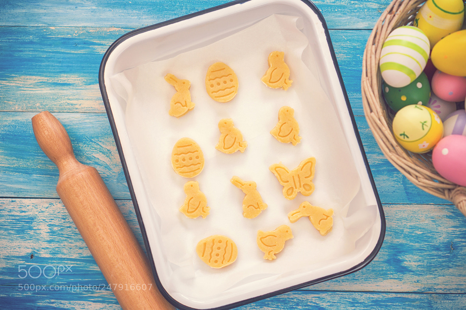 Sony a6300 sample photo. Preparing easter cookies photography