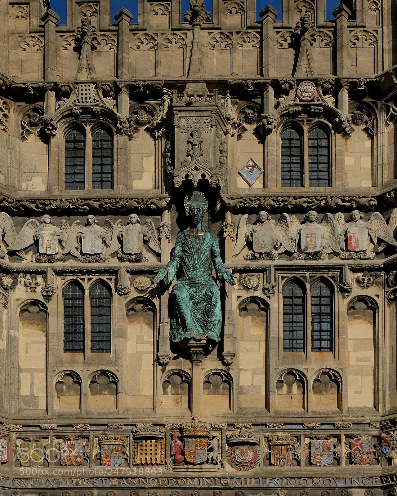 Fujifilm X-T2 sample photo. Canterbury cathedral façade photography