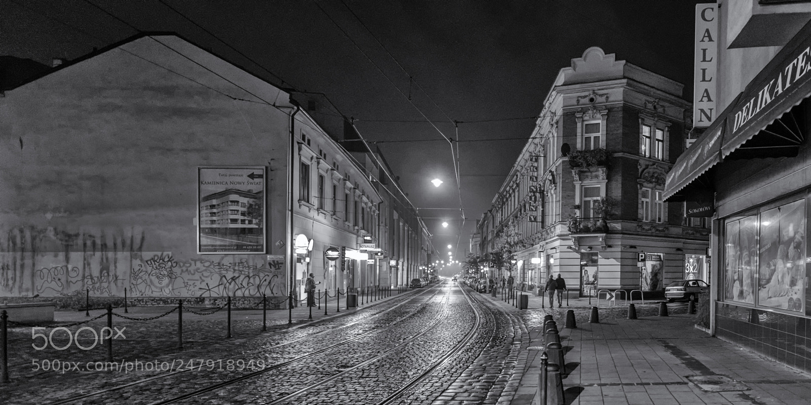 Nikon D810 sample photo. Krakow - wet street photography