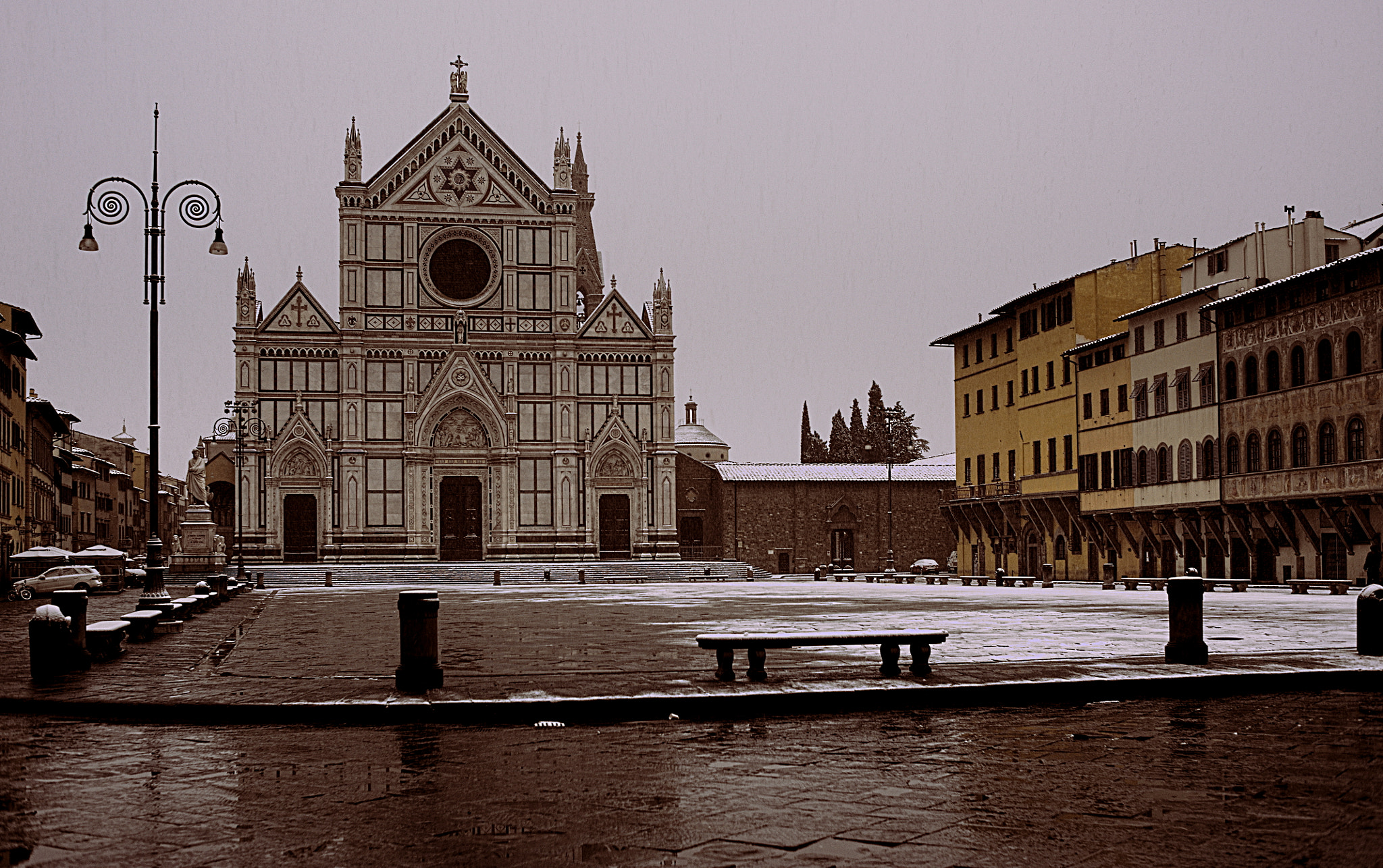 Nikon D700 + Manual Lens No CPU sample photo. Cold early morning in santa croce photography