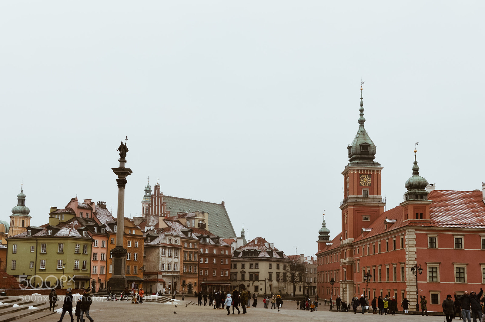 Nikon D3200 sample photo. Warsaw old town square photography