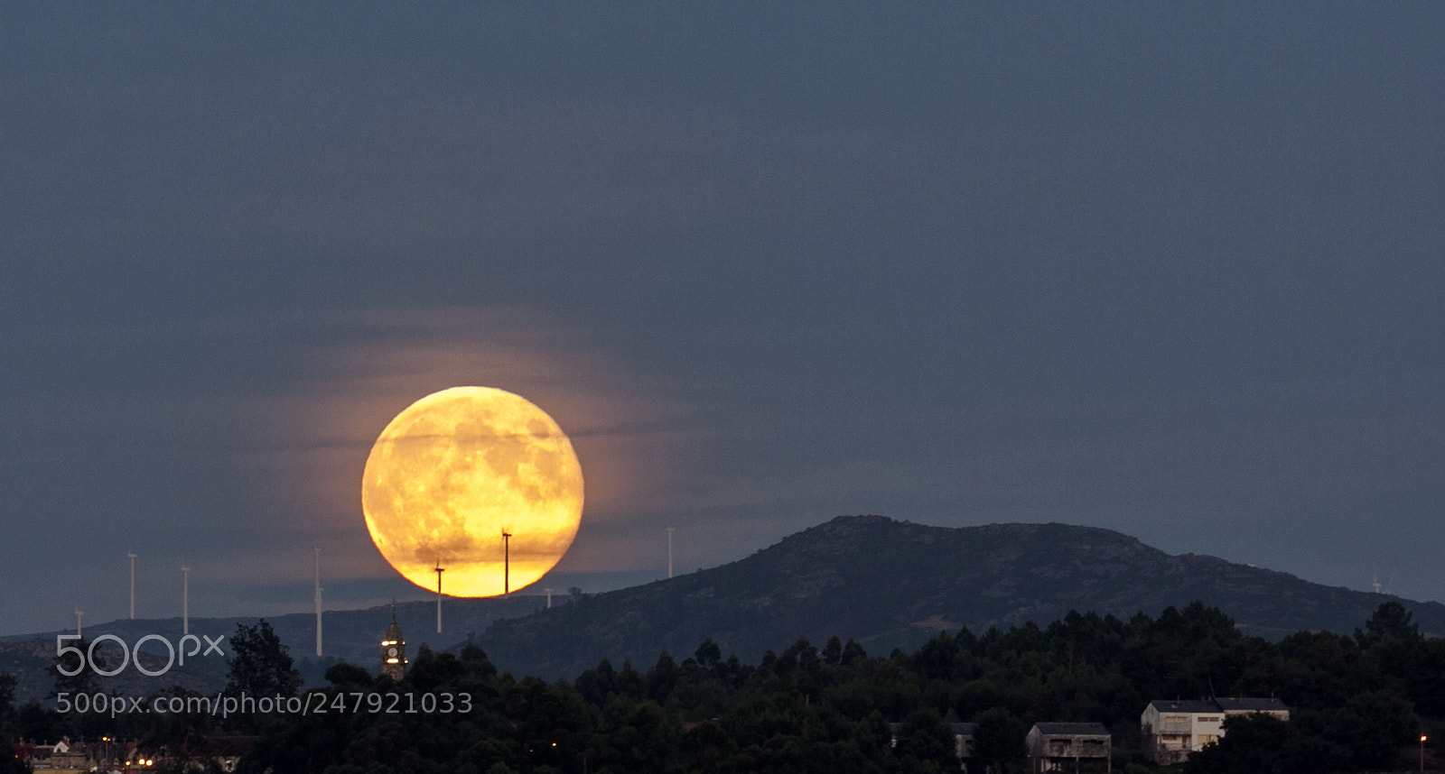 Canon EOS 40D sample photo. Moonrise photography