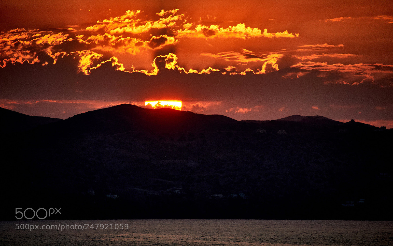 Nikon D5000 sample photo. Burning clouds photography
