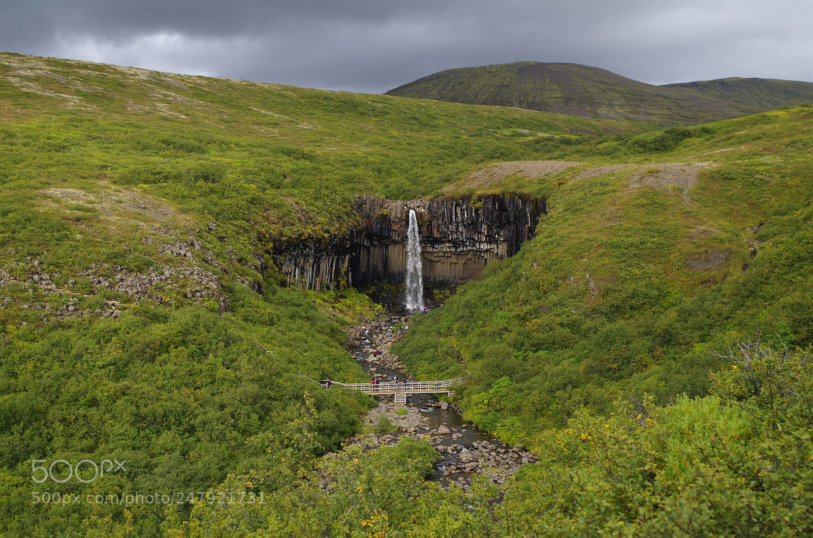 Pentax K-500 sample photo. Svartifoss waterfall in south photography