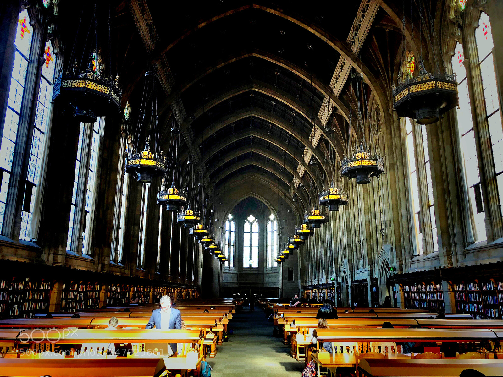 Apple iPhone X sample photo. Suzzallo library photography