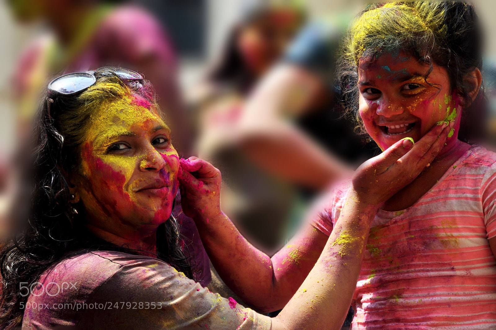 Nikon D90 sample photo. Holi photography