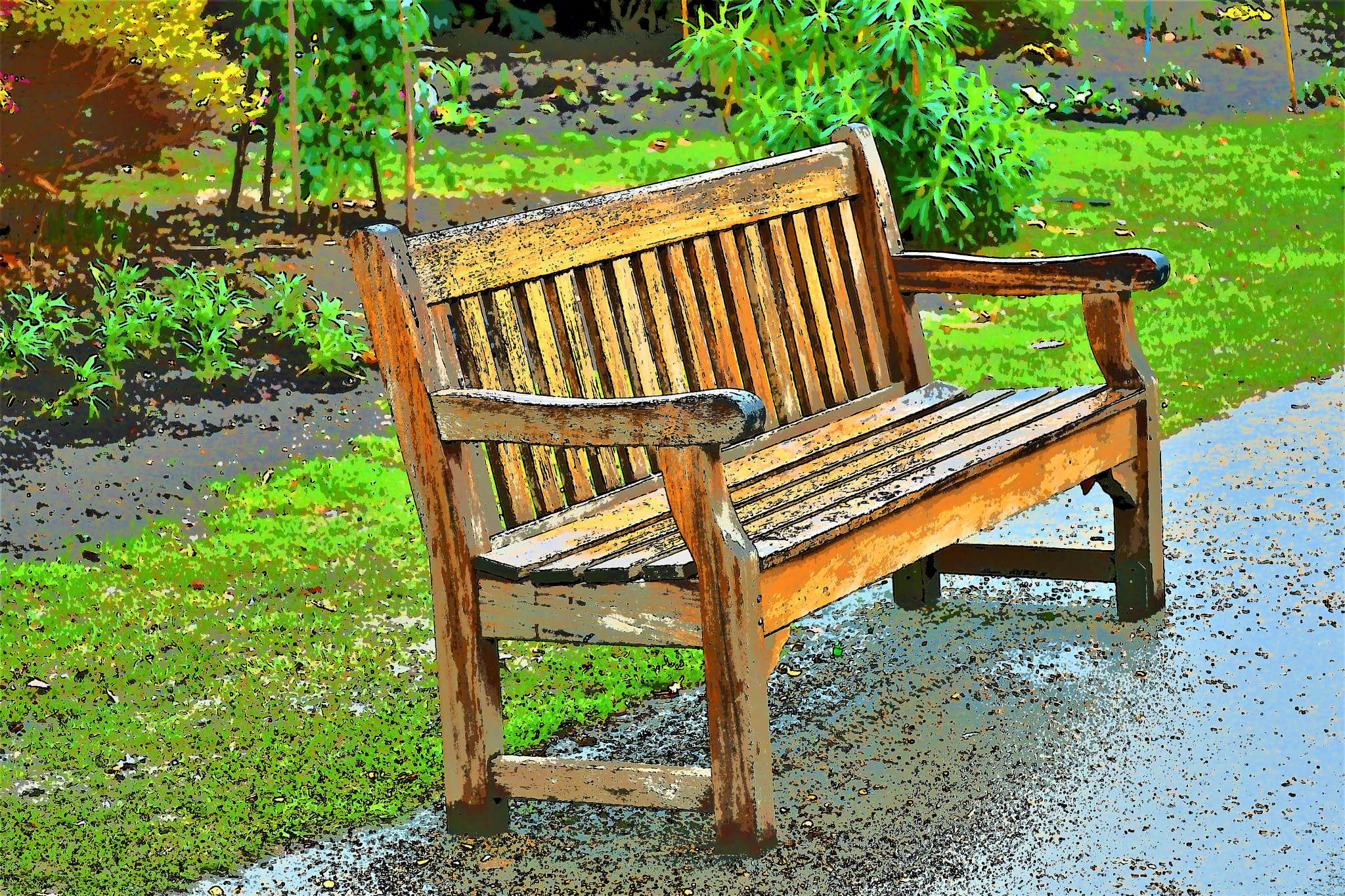Nikon D7500 sample photo. Bench in the park photography