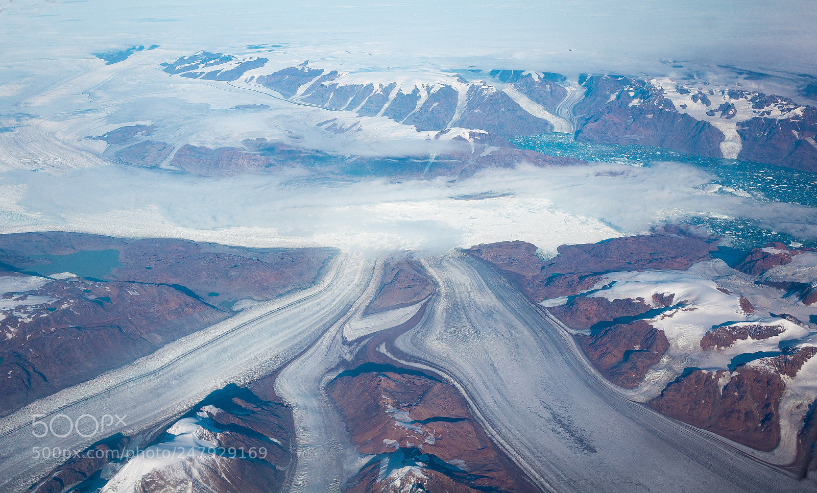Canon EOS 5D Mark II sample photo. Greenland from above photography