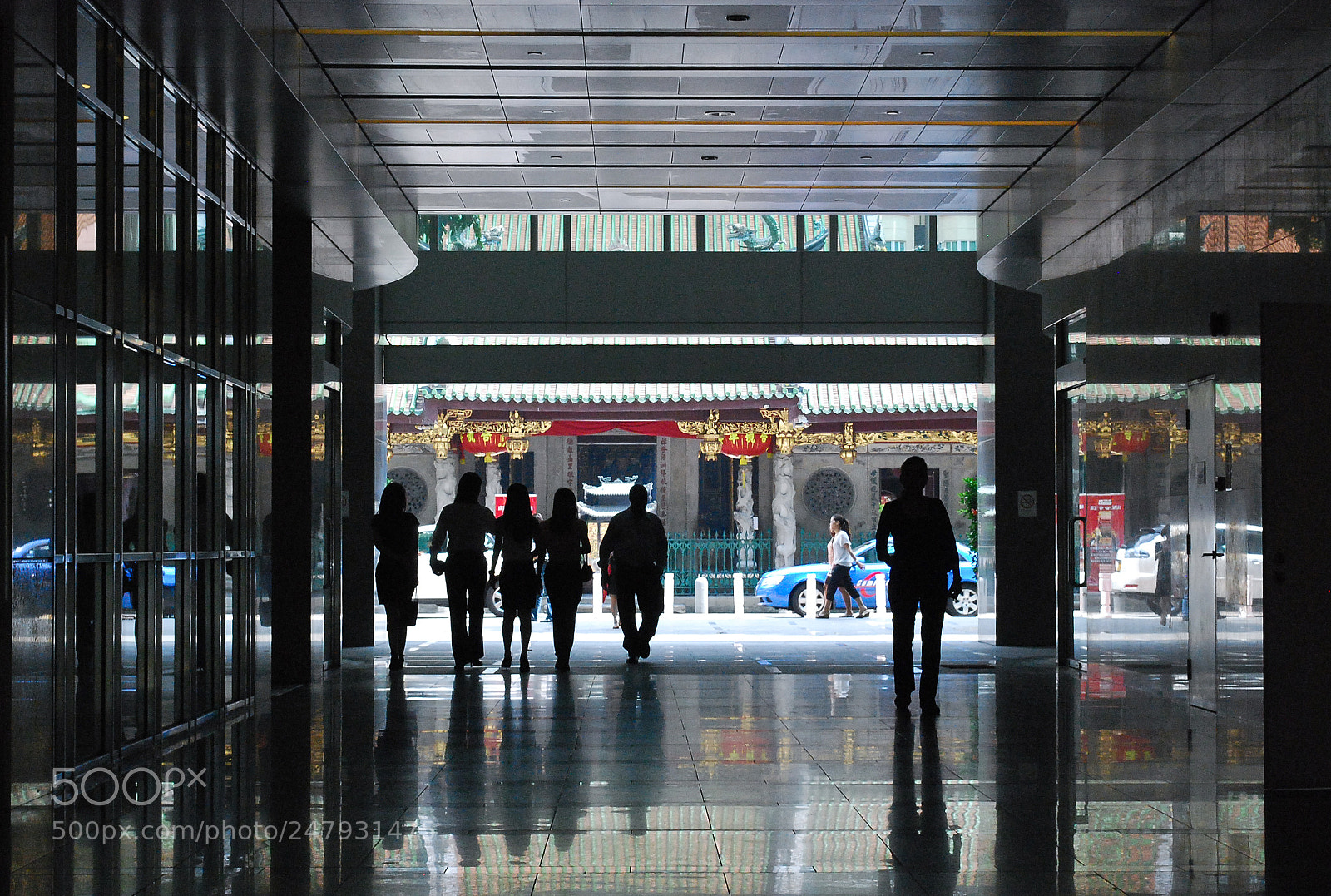 Nikon D60 sample photo. Shopping precinct and buddhist photography