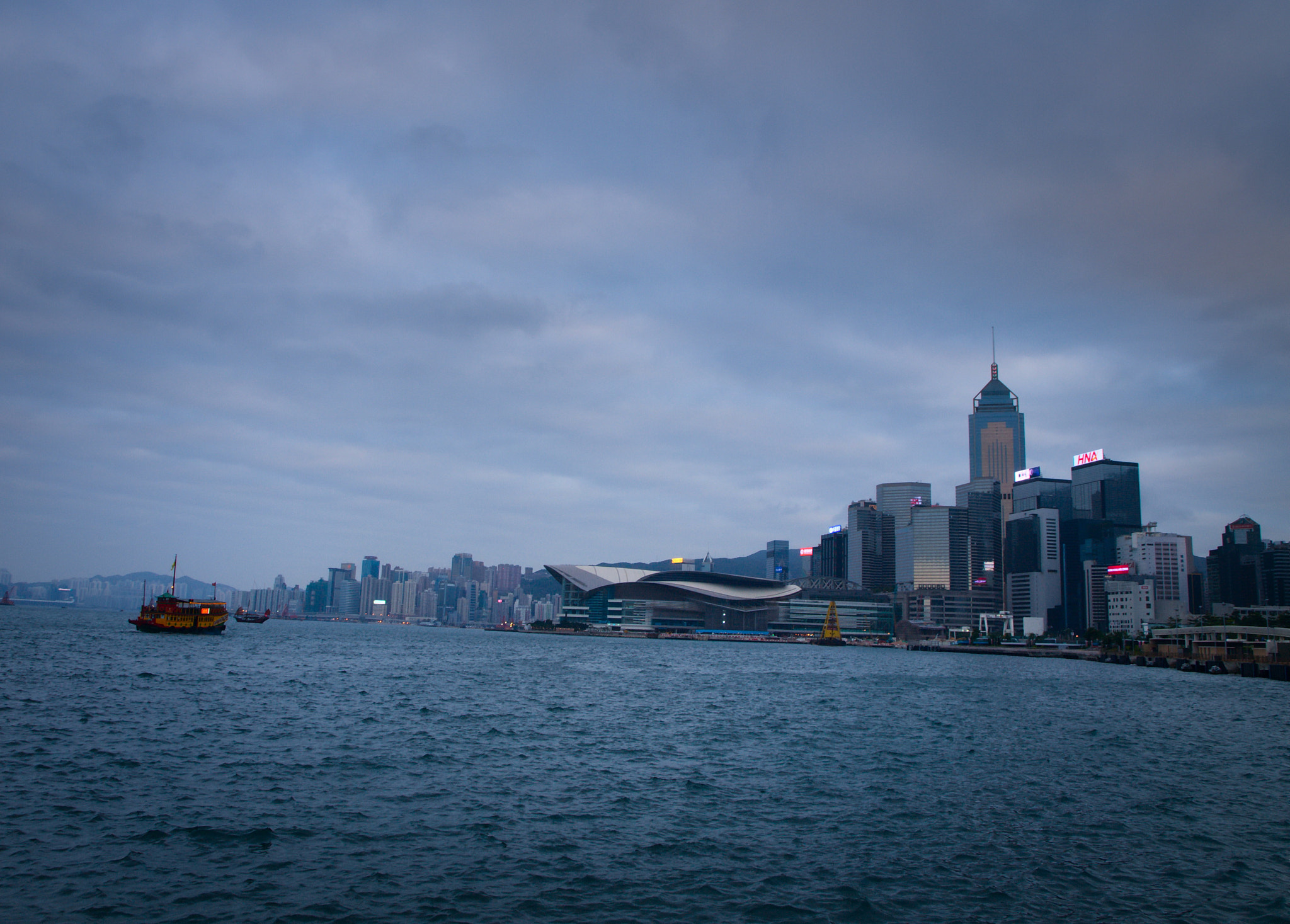 Olympus E-410 (EVOLT E-410) sample photo. View from hk ferry pier photography