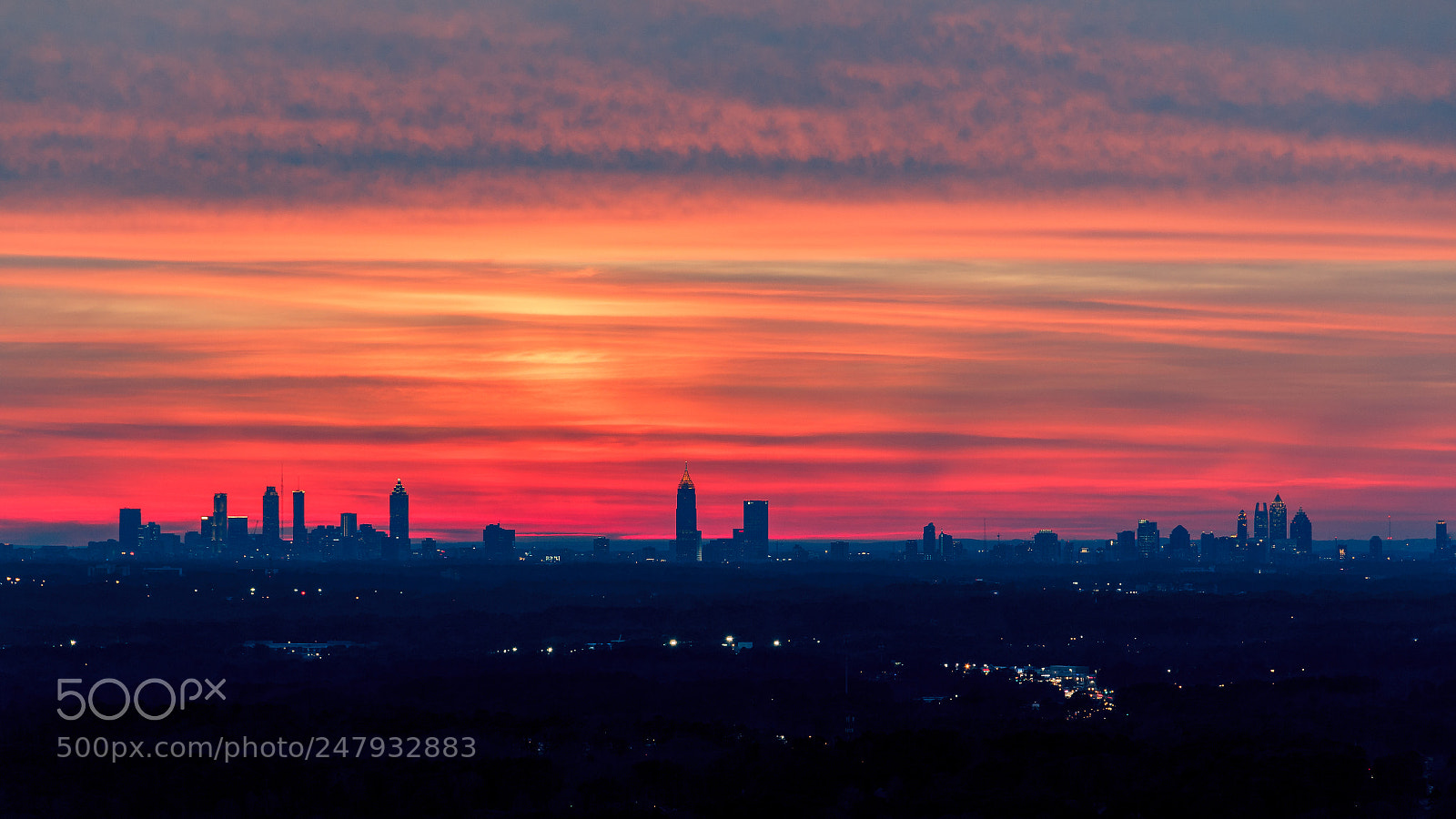 Canon EOS 60D sample photo. Atlanta city sunset photography