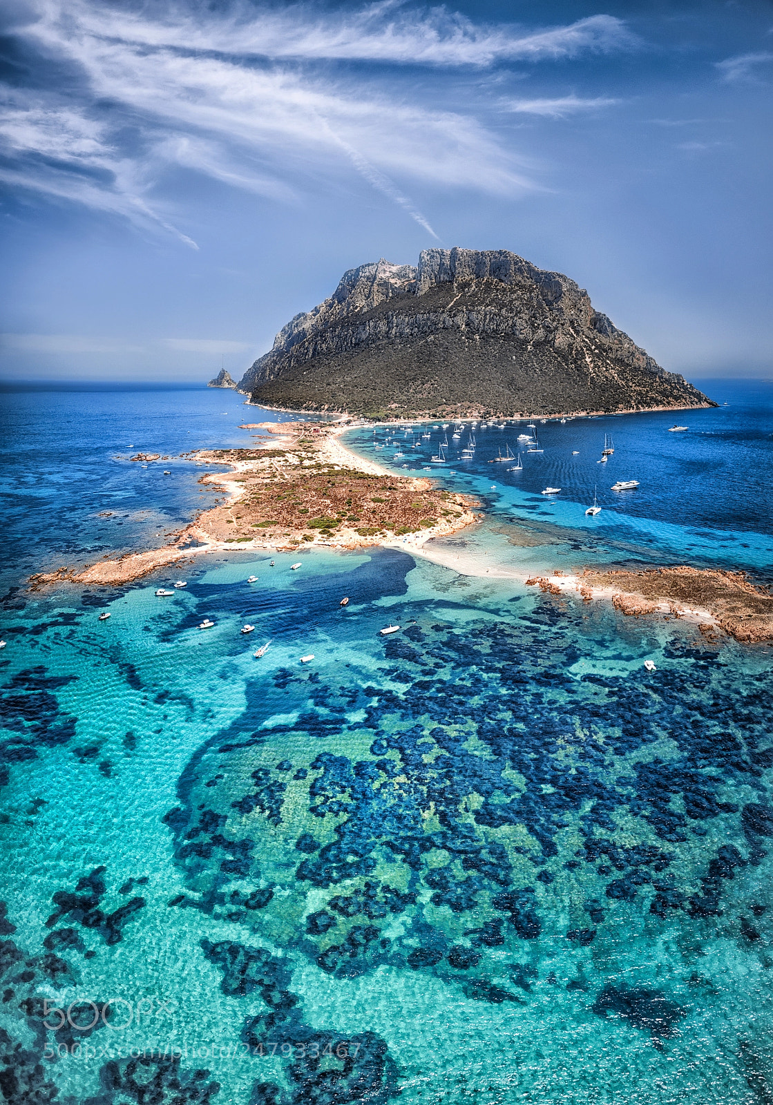 DJI FC220 sample photo. Tavolara island photography