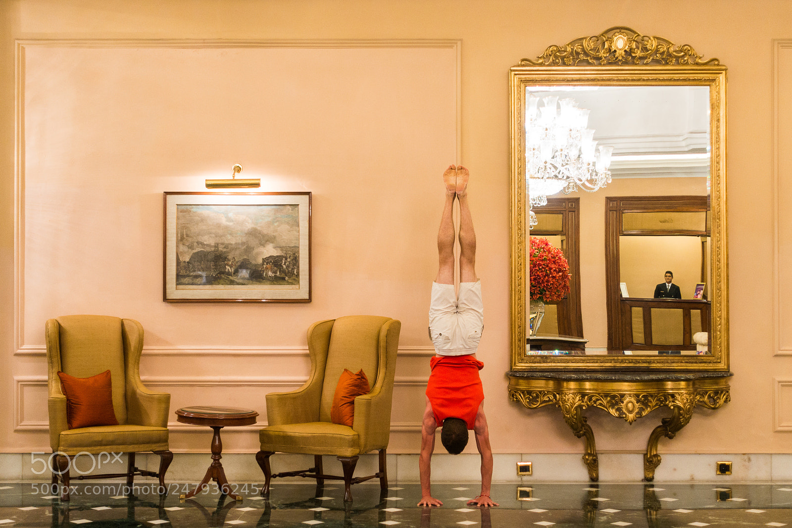 Sony Cyber-shot DSC-RX100 III sample photo. Reception oberoi handstand photography