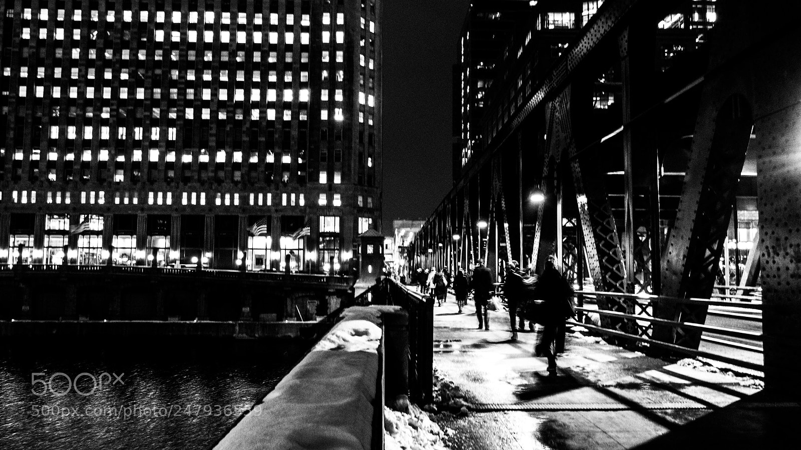 Panasonic Lumix DMC-FZ150 sample photo. Chicago night scene photography