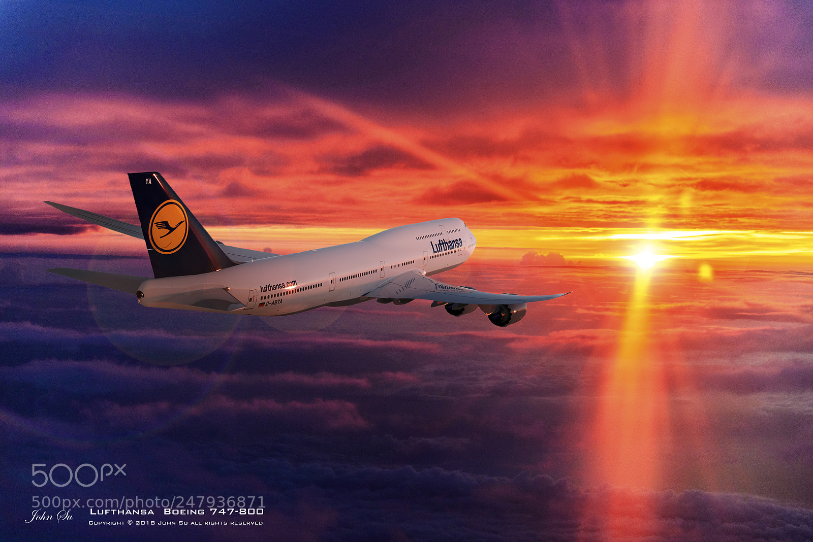 Nikon D800 sample photo. Boeing 747-8 lufthansa s photography