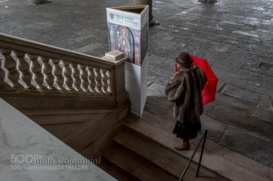 Ricoh GR II sample photo. Red umbrella photography