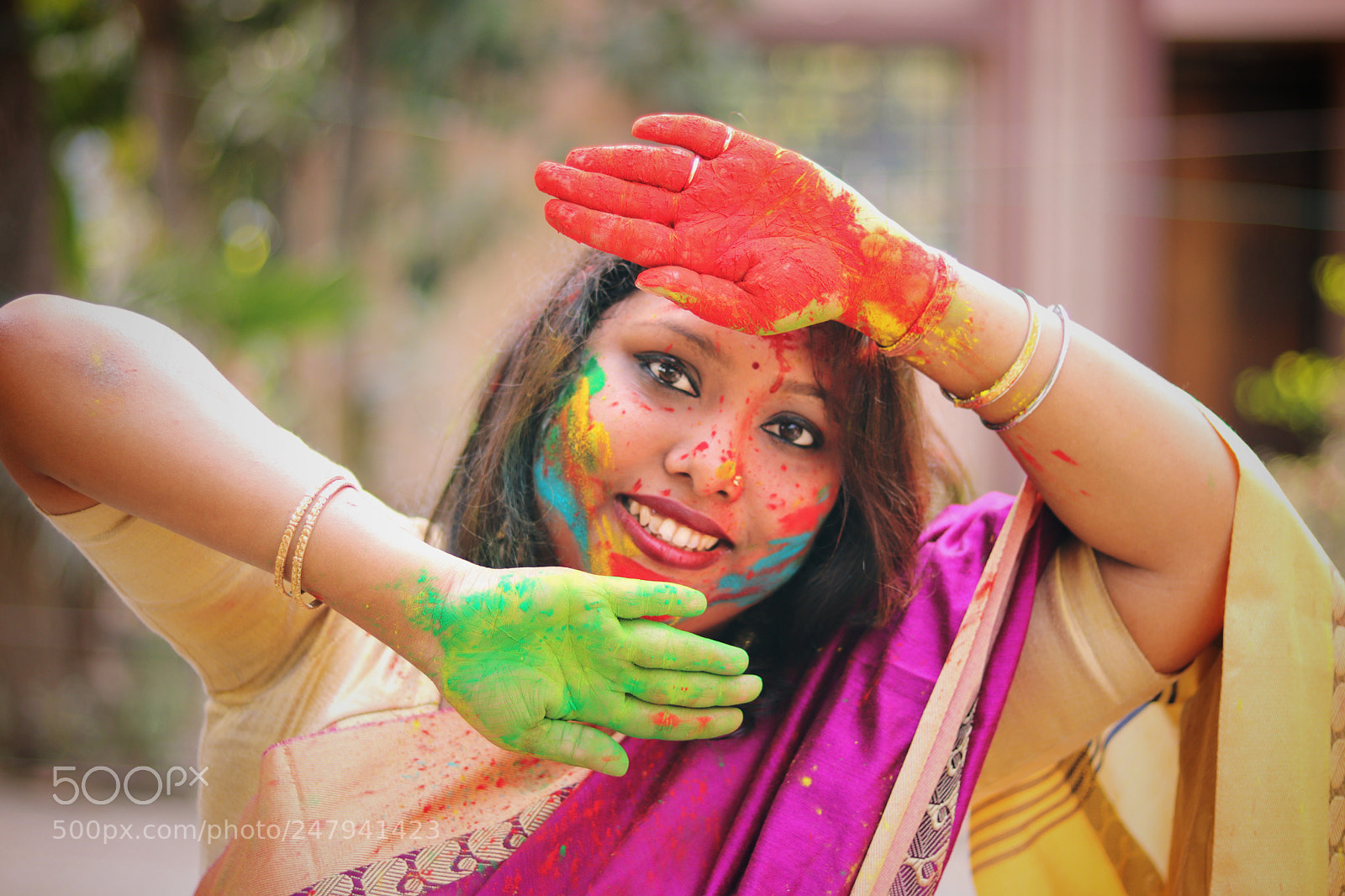 Canon EOS 200D (EOS Rebel SL2 / EOS Kiss X9) sample photo. Holi special ~ fiancee photography