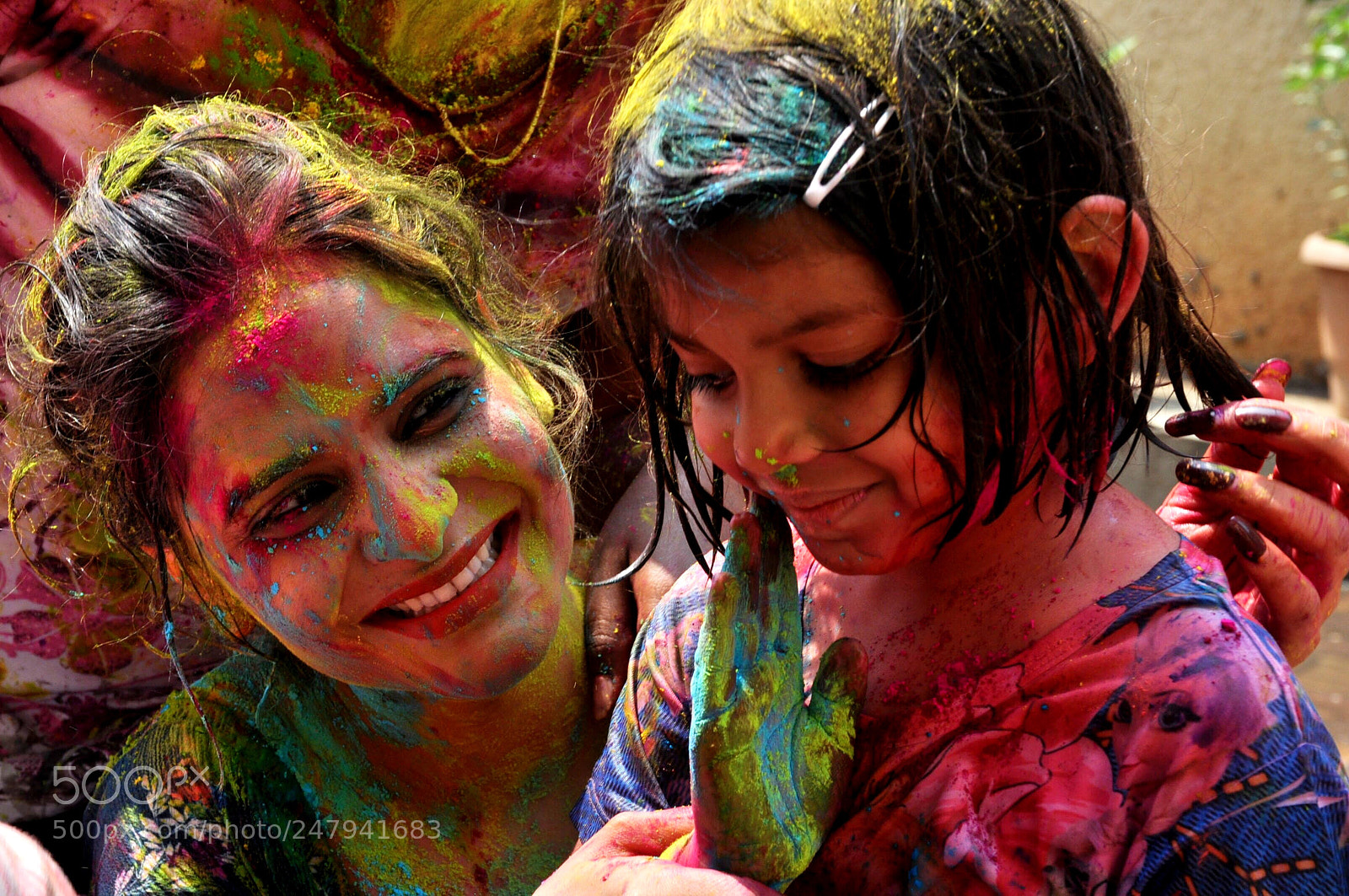 Nikon D90 sample photo. Holi photography