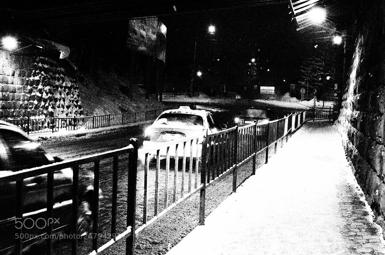 Nikon D5100 sample photo. Night roads photography