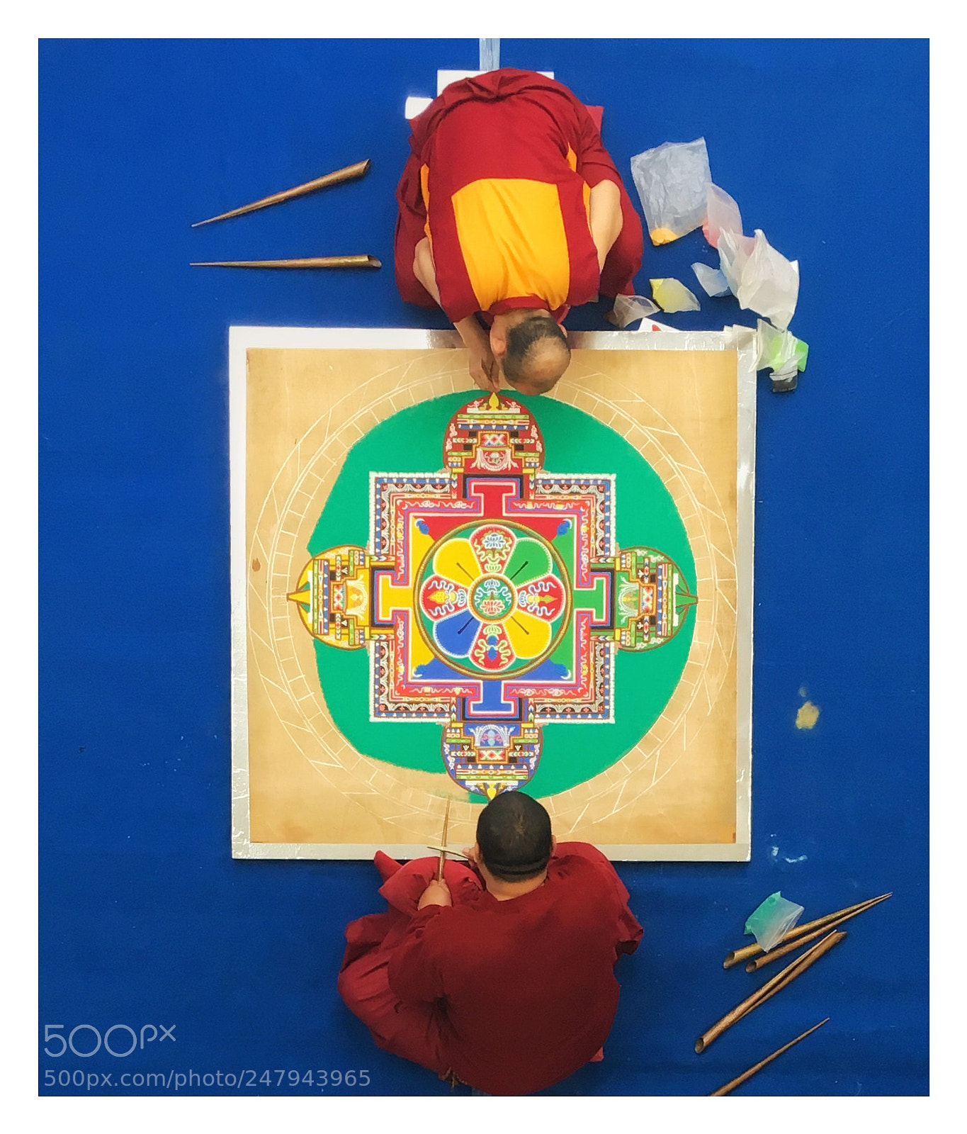 Apple iPhone 6s sample photo. Tibetian monks, making a photography