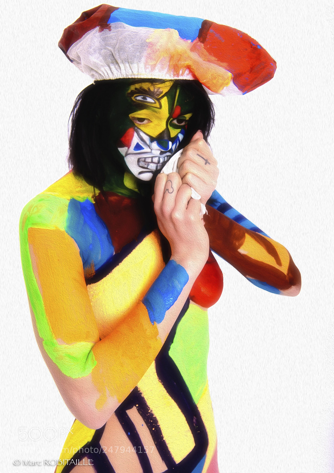 Nikon D810 sample photo. Body painting photography