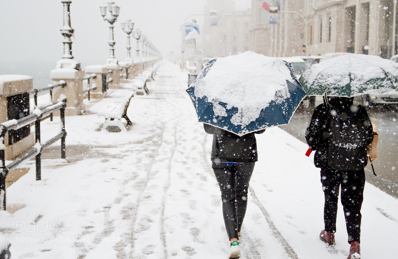 Canon EOS 7D sample photo. Snow in the city photography