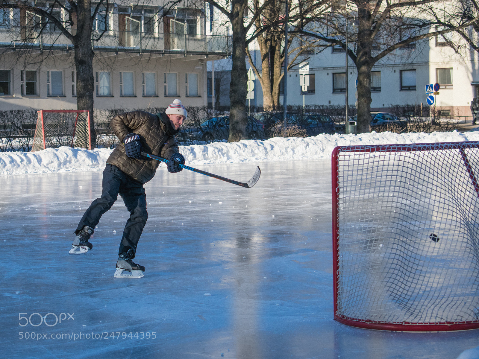 Nikon D3400 sample photo. Hockey player photography