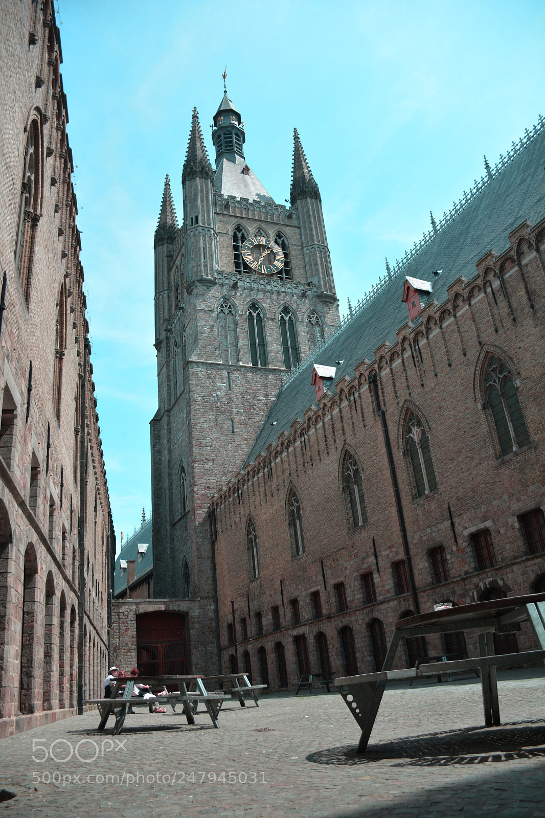 Nikon D5200 sample photo. Church red & blue photography